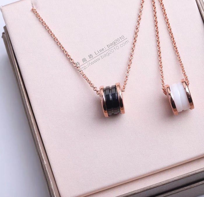 Bvlgari飾品 寶格麗經典系列陶瓷流蘇項鏈  zgbq3000